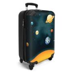Valise enfant cabine - noboringsuitcases - bagage � main 55x35x20cm - l�g�re et rigide - avec 4 roulettes ...