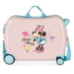 Valise enfant - disney - minnie - 38l - 4 roulettes - abs rigide