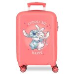 Valise enfant - disney - valise petite taille stitch cuddle me - 50 x 33 x 20 cm - corail