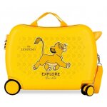 Valise enfant - disney - le roi lion - 50 x 39 x 20 cm - jaune - coque rigide