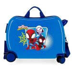 Valise enfant - marvel - 4699821 - spidey team up - bleu - 20x50x38 cm