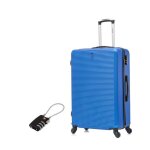 Valise grande taille 75cm 23kg valise celims weekend roues 360 cadenas bleu