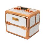 Valise manucure mobile excellent pro diamond 3d blanche cuivr�e