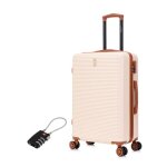 Valise moyenne 20kg 65cm valise celims weekend abs cadenas cr�me