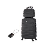 Valise moyenne 20kg 65cm avec vanity valise celims aerowave abs cadenas noir
