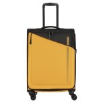 Valise souple american tourister daring dash avec 4 roulettes 66. 5 cm - jaune et noir