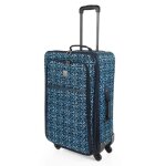 Valise souple grande taille  roulettes ultra lgre valise soute avion 23kg valis 771860 bleu marine ...