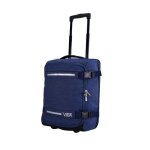 Valise trolley cabine souple vida vt6072 roullettes multi sangles dattache (bleu chin (jeans) s - cabine ...