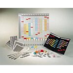 Valrex planning � fiche - gris - id�al pour organiser jusqu?� 12 activit�s par jour sur 31 jours