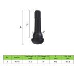 Valves de pneu à clipser tr413 tr414 tr412 tr418 tiges de valve de pneu en caoutchouc sans chambre à ... Valves de pneu à clipser tr413 tr414 tr412 tr418 tiges de valve de pneu en caoutchouc sans chambre à ...