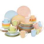 Vancasso natsuki 48pcs service de table porcelaine 12pcs pour assiettes plate assiette à dessert bols ... Vancasso natsuki 48pcs service de table porcelaine 12pcs pour assiettes plate assiette à dessert bols ...