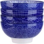 Vancasso takaki 4pcs bols  riz nouilles soupe bol  miso crales porcelaine 15. 2 * 15. 2 * 7. 5cm ...