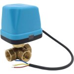 Vanne 3 voies motorise 220v electrovanne motorise 220v vanne a bille 1 / 2 pouce (dn15 1 / 2 pouce) ...