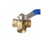 Vanne � 3 voiesvanne bille laiton 1 / 2trois voies en laiton adaptateur valve connecteur � billes macaron ...