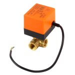 Vanne  boisseau sphrique motorise  3 voies en laiton dn15 g1 / 2 pour climatiseur dc12v