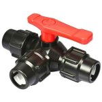 Vanne de raccordement � trois voies clapet anti - retour de tuyau type de connecteur type t - diam�tre ...