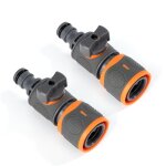 Vanne de r�gulation 2 pi�ces ? raccord rapide pour tuyau 1 / 2 (dn15) en plastique abs