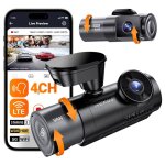 Vantrue nexus - 5s 4 - canaux dashcam voiture 2. 7k + 1080p + 1080p + 1440p 360 starvis 2 5ghz wifi ...