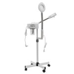 Vaporisateur facial - 2 en 1 machine  vapeur pour visage avec lumire led - vapozone pour salon de beaut ...