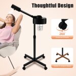 Vaporisateur facial 2 en 1 avec tige r�tractable et buse � 360� pour sauna facial - lampe loupe pour ...