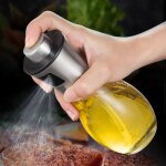 Vaporisateur dhuile pulvrisateur dhuile dolive 200 ml avec distributeur en acier inoxydable tanchebouteille ...
