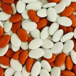 Variation drages chocolat couleur terracotta / blanc - 1kg