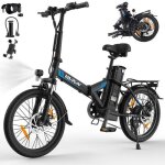 Varun - v�lo �lectrique pliable - roues de 20 pouces - moteur de 250 w vitesse maximale de 25 km / h ...