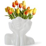 Vase c�ramique forme f�minine style c d�coration bureau �tag�re ou table moderne