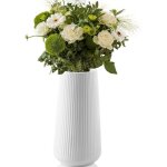 Vase d�coratif 20 cm vase en c�ramique blanc vases pour fleurs pour herbe de la pampa pour d�coration ...