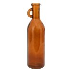 Vase verre bouteille yana ambre h50cm - atmosphera createur dinterieur - marron