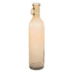 Vase verre bouteille yana rose clair h75cm - atmosphera createur dinterieur - marron