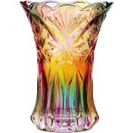 Vase de fleurs en cristal arc - en - ciel transparent délicate fleur en verre vase contenant des plantes ... Vase de fleurs en cristal arc - en - ciel transparent délicate fleur en verre vase contenant des plantes ...