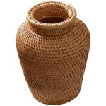 Vase fleurs rustique en osier pour fleurs sches panier de rangement en jonc de mer pour dcorations de ... Vase fleurs rustique en osier pour fleurs sches panier de rangement en jonc de mer pour dcorations de ...