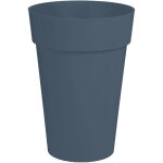 Vase haut rond - eda - toscane - � 46 cm - 67 l - int�rieur / ext�rieur - � 46 x h. 65 cm - bleu jean ...
