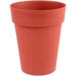 Vase mi - haut rond - eda - toscane - � 44 cm - 50 l - pr� - perc� - � 44 x h. 53 cm - orange terre battue ...