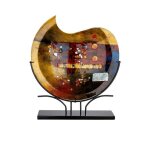 Vase - soliflore gilde glas art - 39925 - vase en verre peint a la main - cadeau de mariage - 52 cm