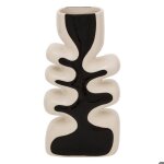 Vase vague twis céramique noir & blanc h28cm - atmosphera createur dinterieur Vase vague twis céramique noir & blanc h28cm - atmosphera createur dinterieur