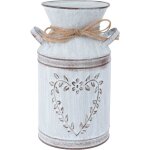 Vase d�coratif - pnuaticm - vintage - m�tal - marron - style rustique