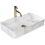 Vasque � poser rea denis shiny marmo 35x615cm