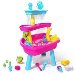 Vatos table deau 3 niveaux avec 37 pices jouet sensoriel extrieur t sable et eau pour enfants 1  ...