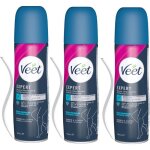 Veet - lot de 3 spray epilation - peaux sensibles - 150 ml