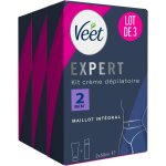Veet expert - lot de 3 crmes dpilatoires 2x50 ml - maillot (3x 2 tube de 50ml)
