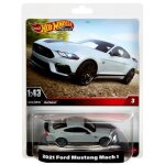 Vhicule miniature - mattel - ford mustang - chelle 1:43 - mtal - noir