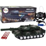 Vhicule radiocommand - leantoys - rc tank - vert - 27 mhz - pour enfants  partir de 6 ans
