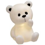 Veilleuse enfant  ourson  h30 cm - blanc - atmosphera createur d'interieur