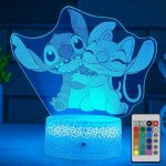Veilleuse lampe avec tlcommande et smart touch 16 couleurs changeantes lampe de table anime  intensit ...