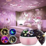 Veilleuse projecteur ciel etoile licorne / dinosaure veilleuse b�b� projecteur ciel etoile / 360�rotation ...
