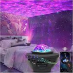 Veilleuse projecteur galaxie starry - rosedo - rosedoes - led - haut - parleur bluetooth - minuterie
