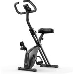 Vlo dappartement pliable - dskeuzeew - x - bike - 8 niveaux de rsistance - cran lcd - 150 kg max