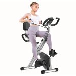 Vélo dappartement pliant roue dinertie de 25 kg 8 niveaux de résistance réglable avec dossier et cordon ... Vélo dappartement pliant roue dinertie de 25 kg 8 niveaux de résistance réglable avec dossier et cordon ...